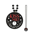 Beads w/ Kiss Me It's Midnight Somewhere Medallion